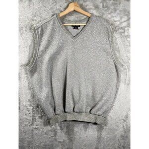 Vintage Y2K, Golf Sweater, Vest, Nike Gray Knit Pull Over From The 90S 2000 XL
